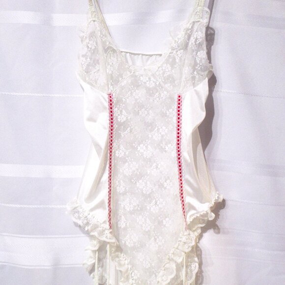 Vintage Teddy Romper Panties w/Garters M - Picture 2 of 11